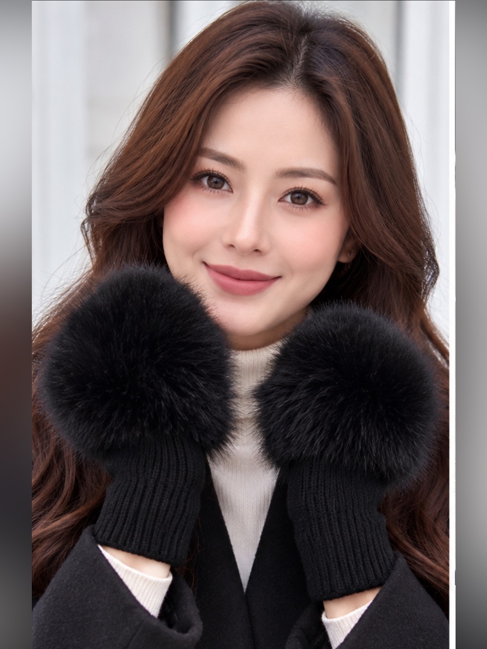 NWT JOCELYN
Faux Fox Knit Mittens